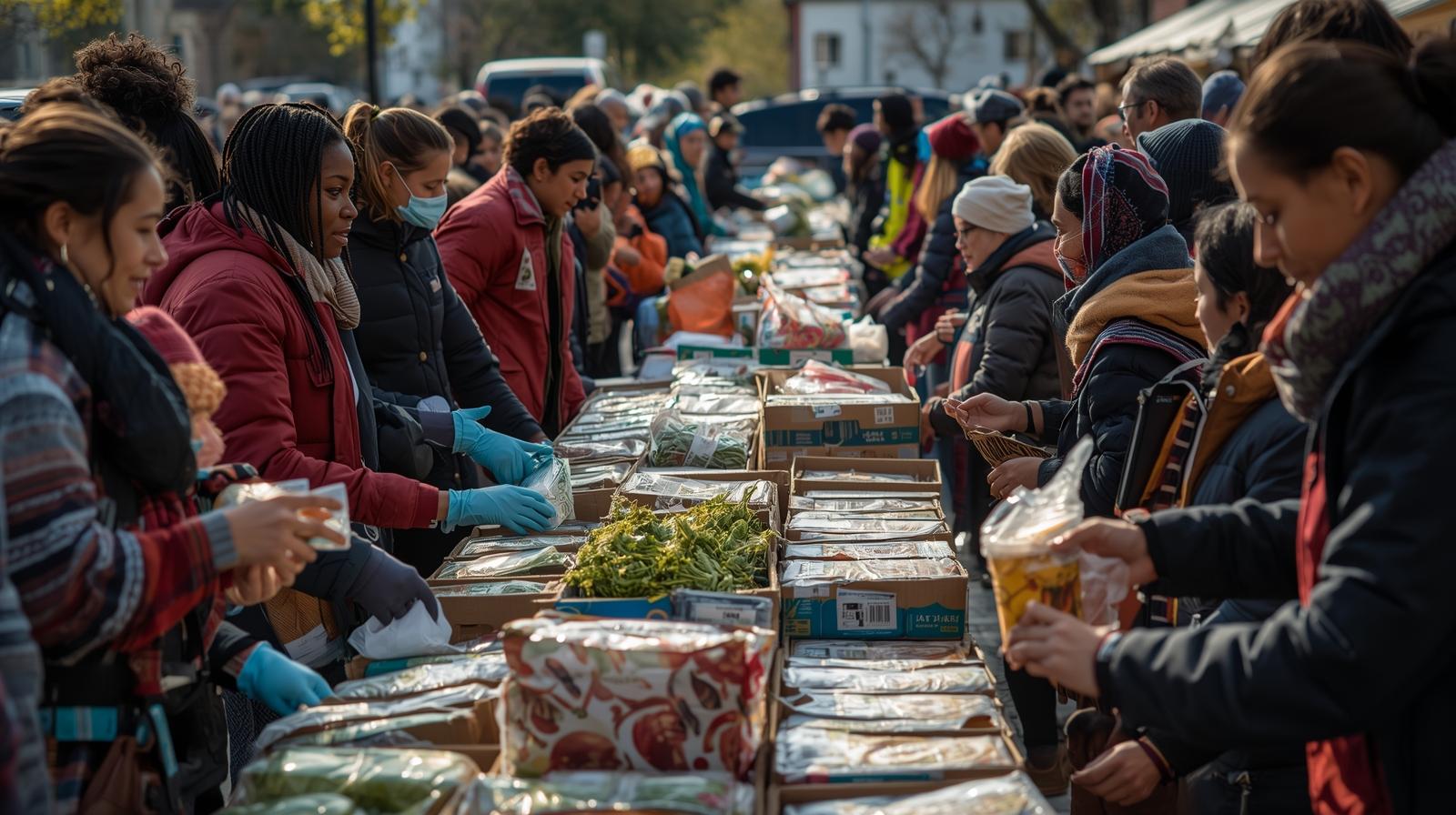 Food distribution event
